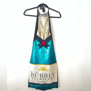 BUBBLY Champagne Bottle Costume Halloween Halter Dress